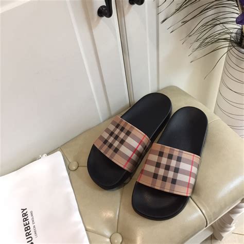 burberry slippers mens|burberry slippers price.